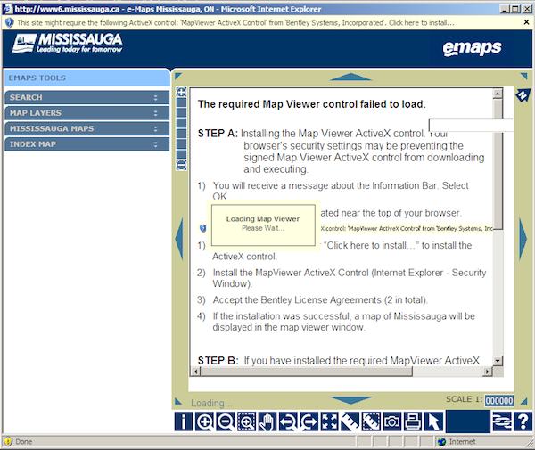 eMaps Welcome Screen