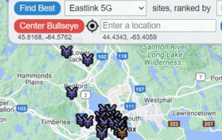 Eastlink 5G site map
